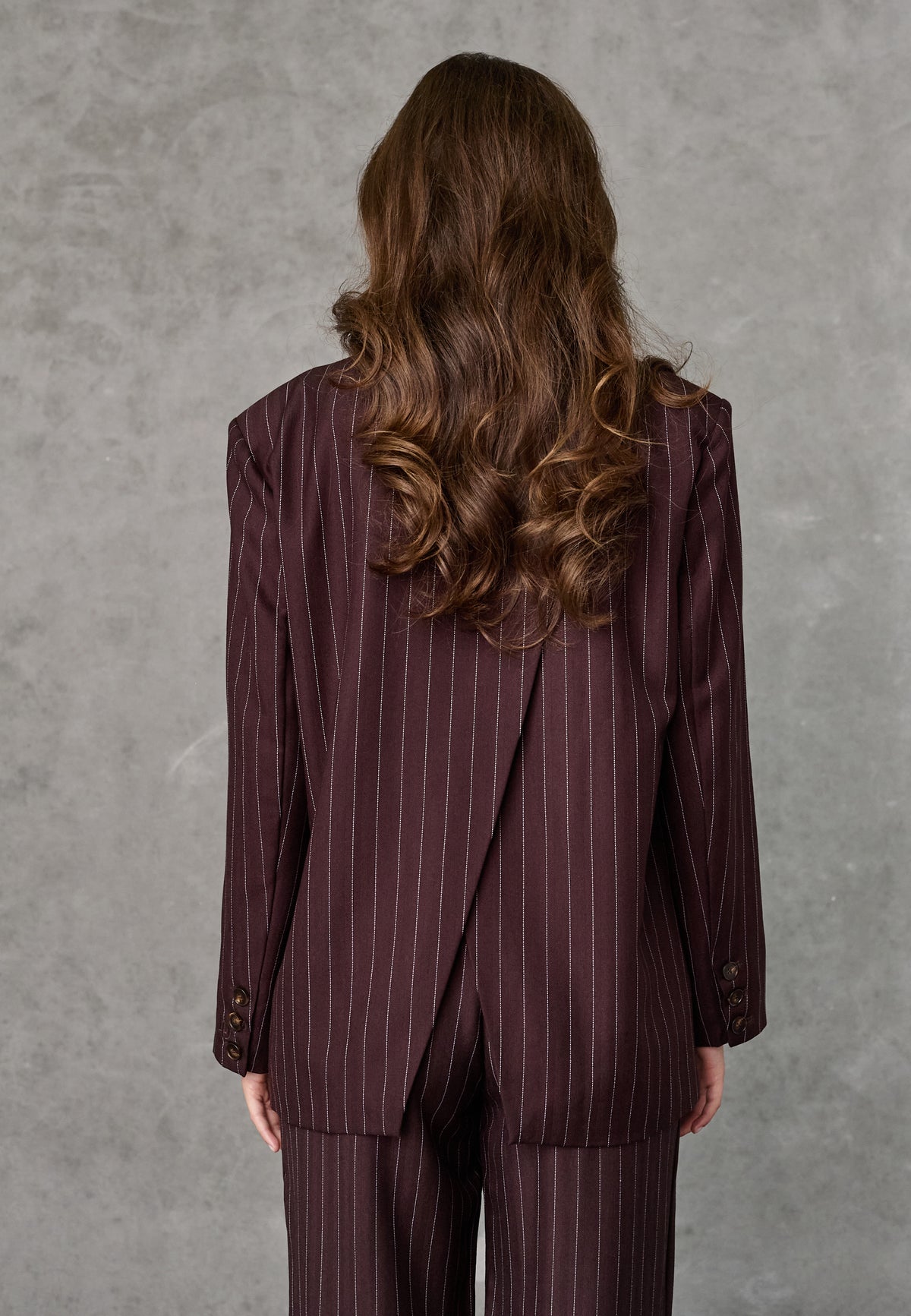 Love & Divine love1648 blazer brown pinstripes