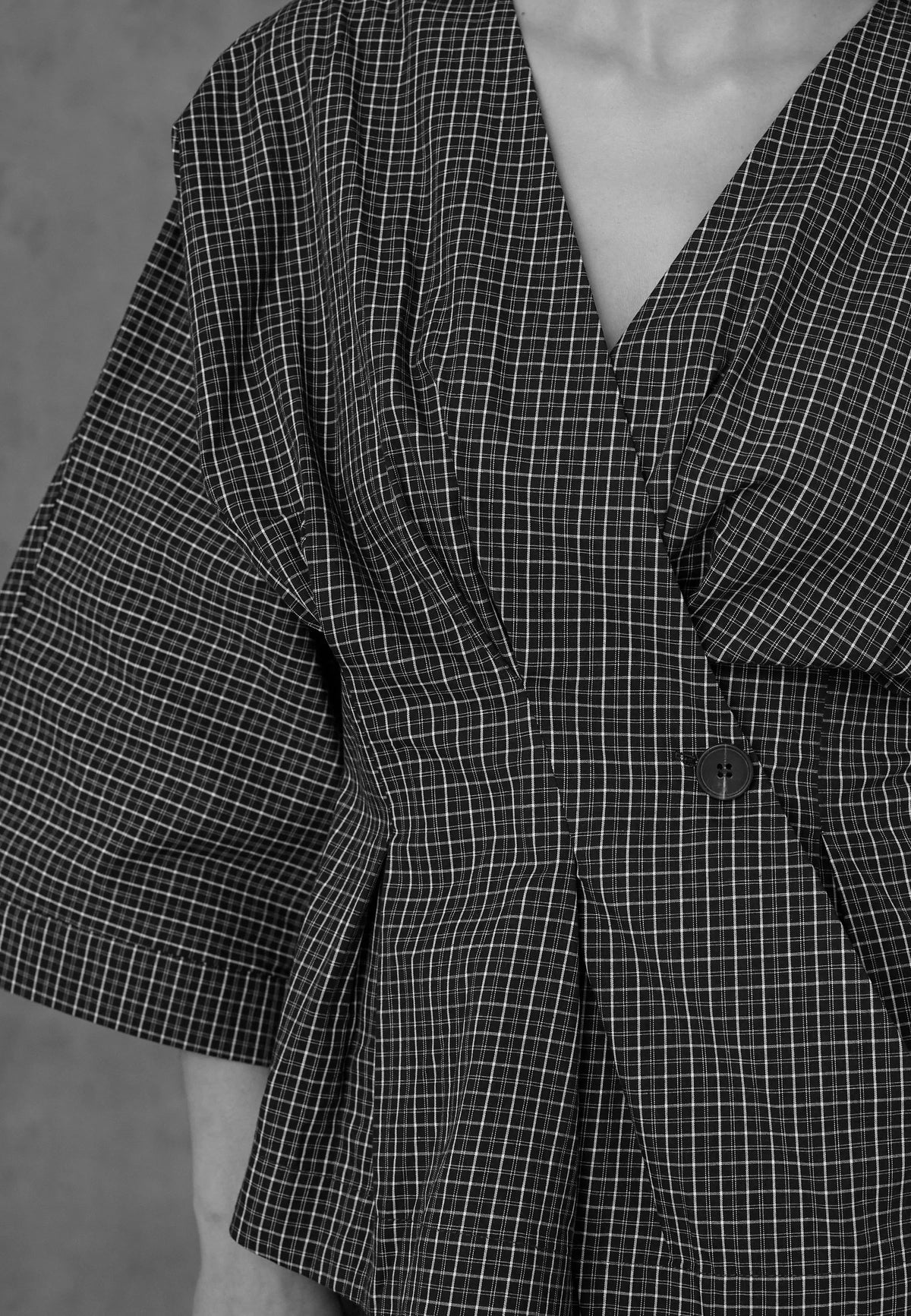 Love & Divine love1510-1 shirt check black