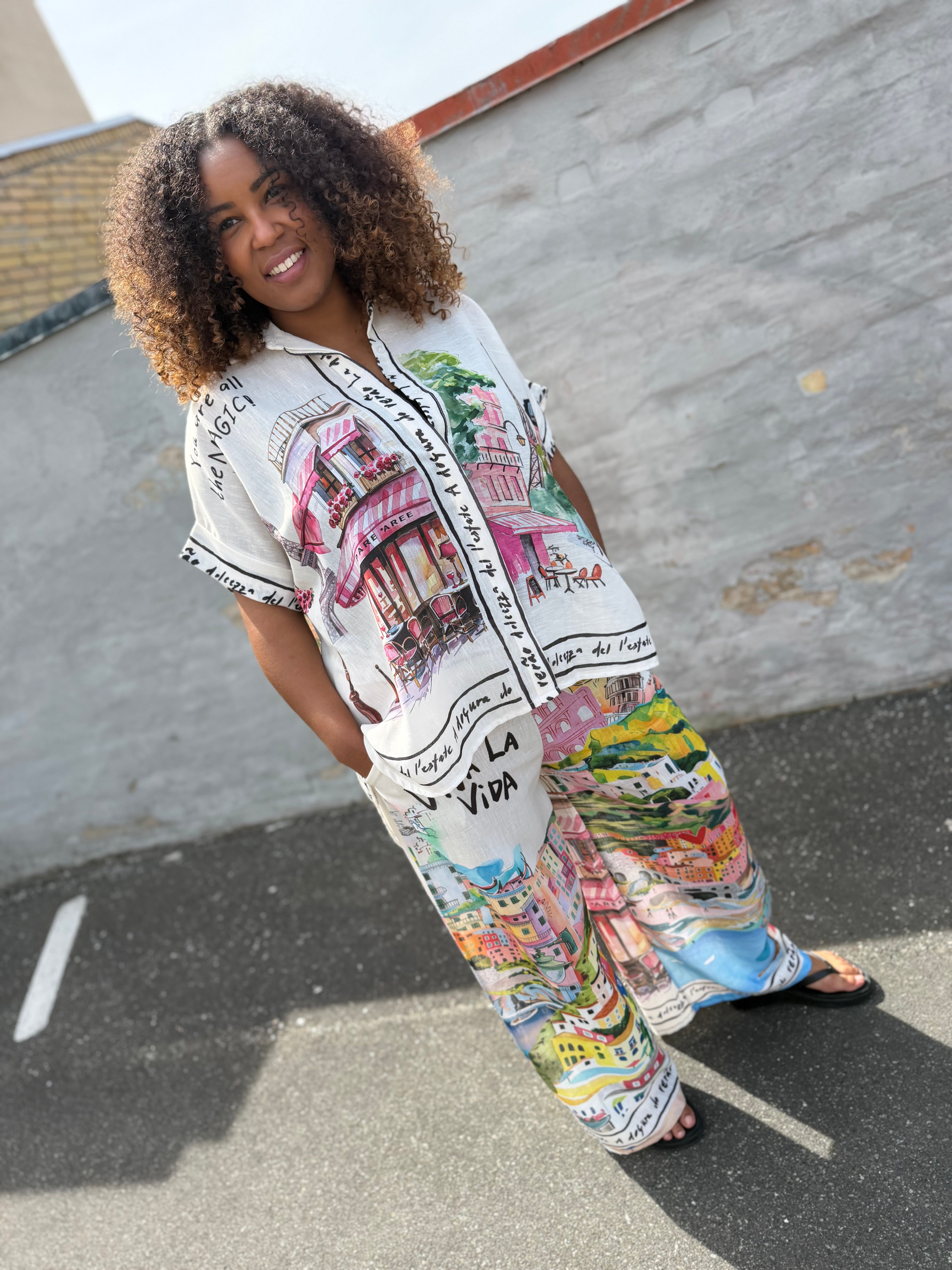 Magic shirt print cream