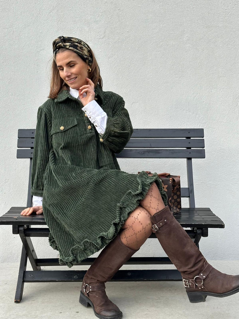 Gaspar 2510704 Rio corduroy kjole bottle