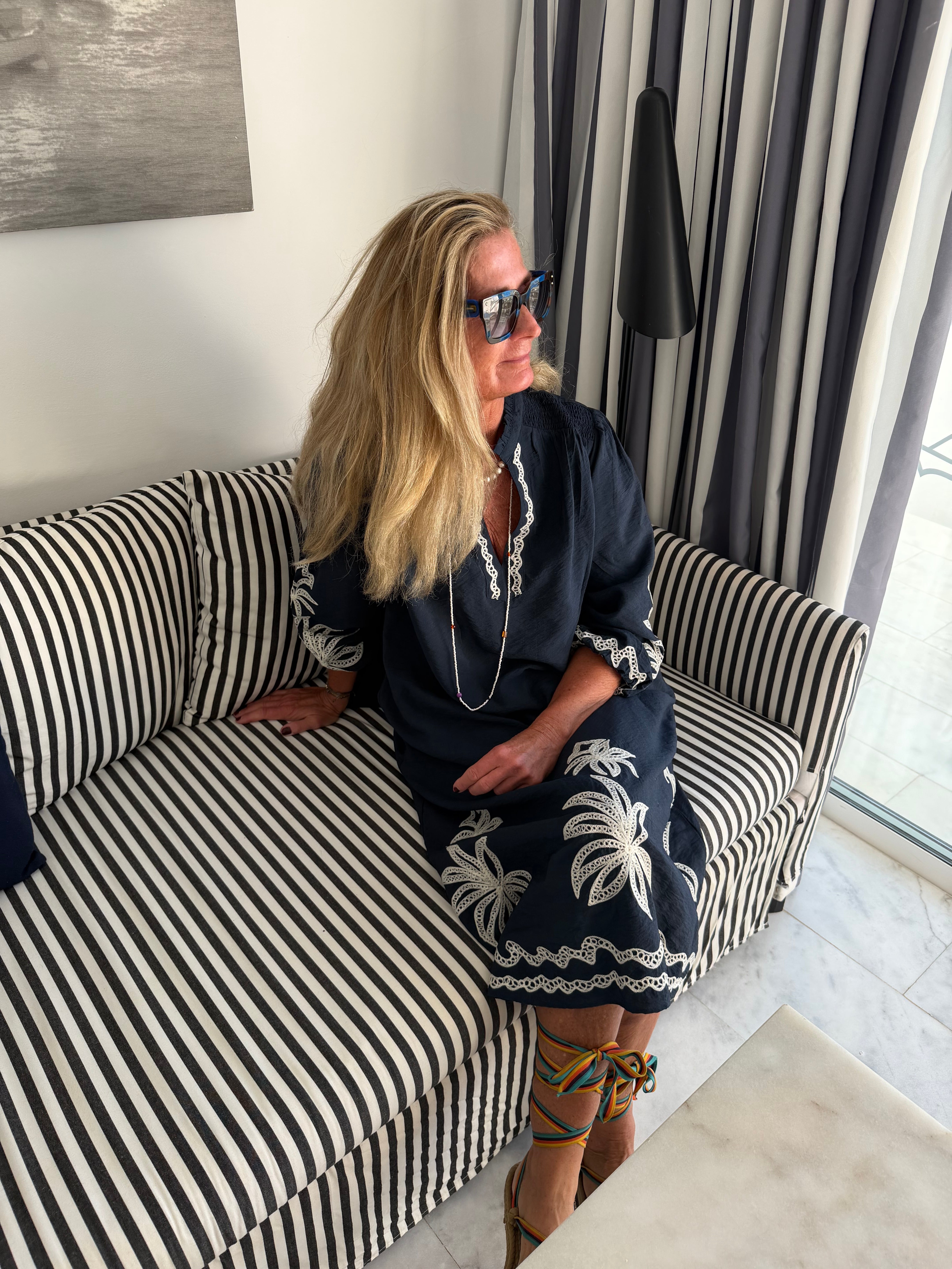 WAUW Roberta dress navy