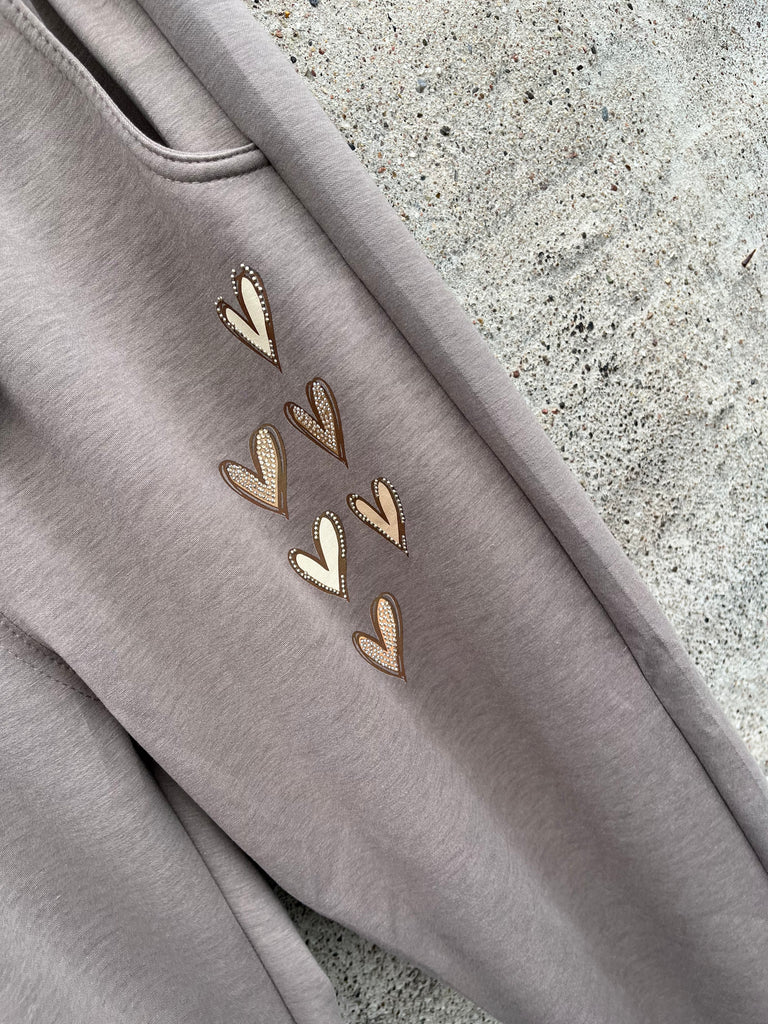 By Engbork heart pants taupe