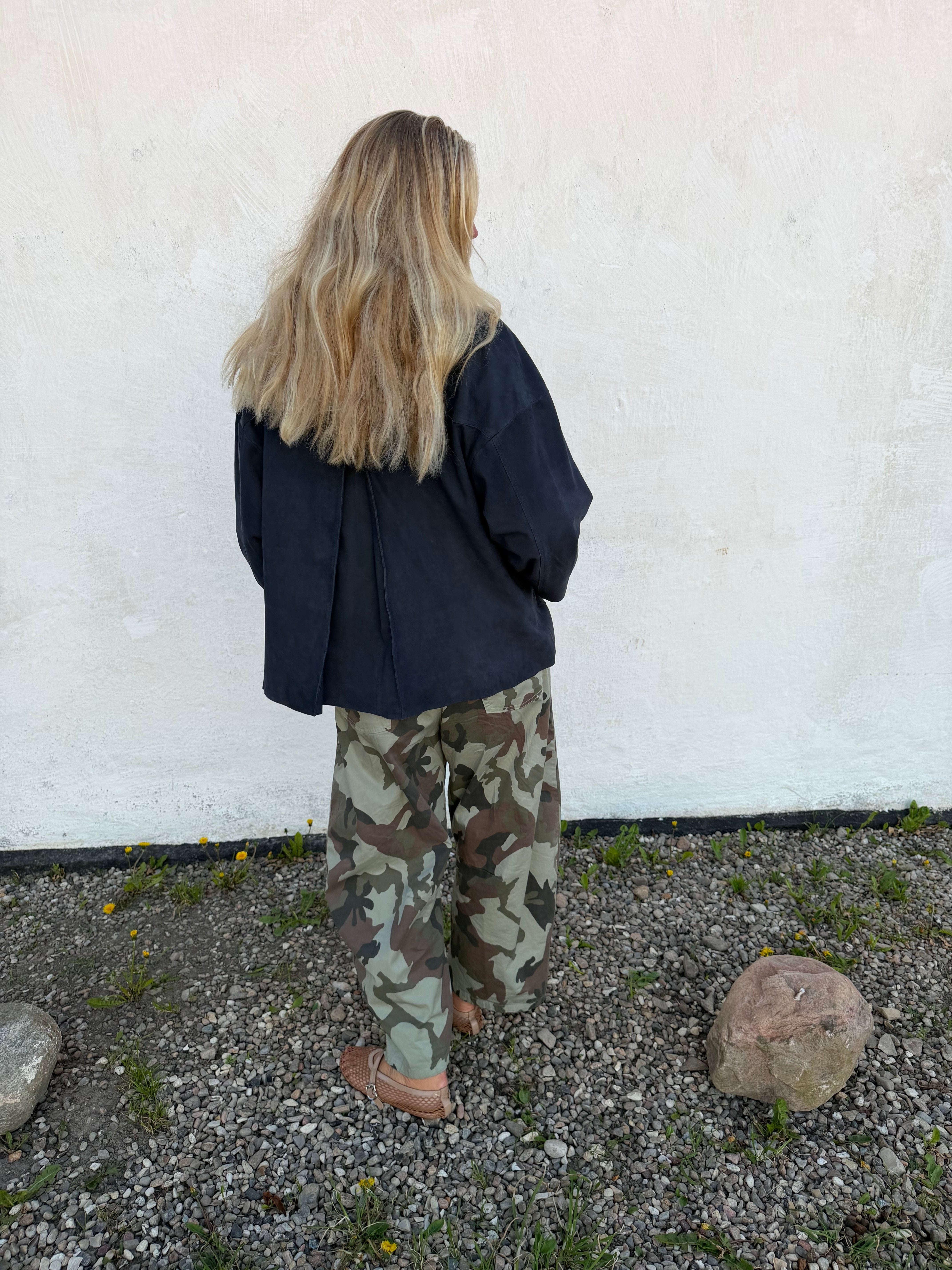 Depeche 51426 tonja oversize shirt suede ocean