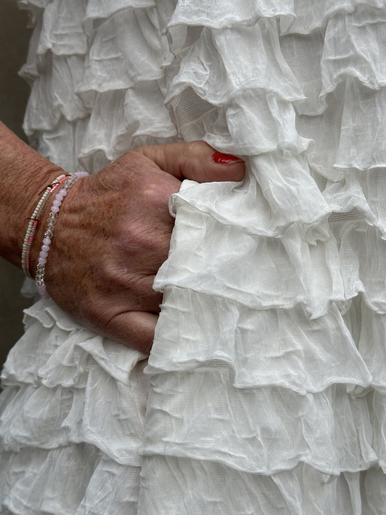Gaspar 2401703 Carmen kjole white