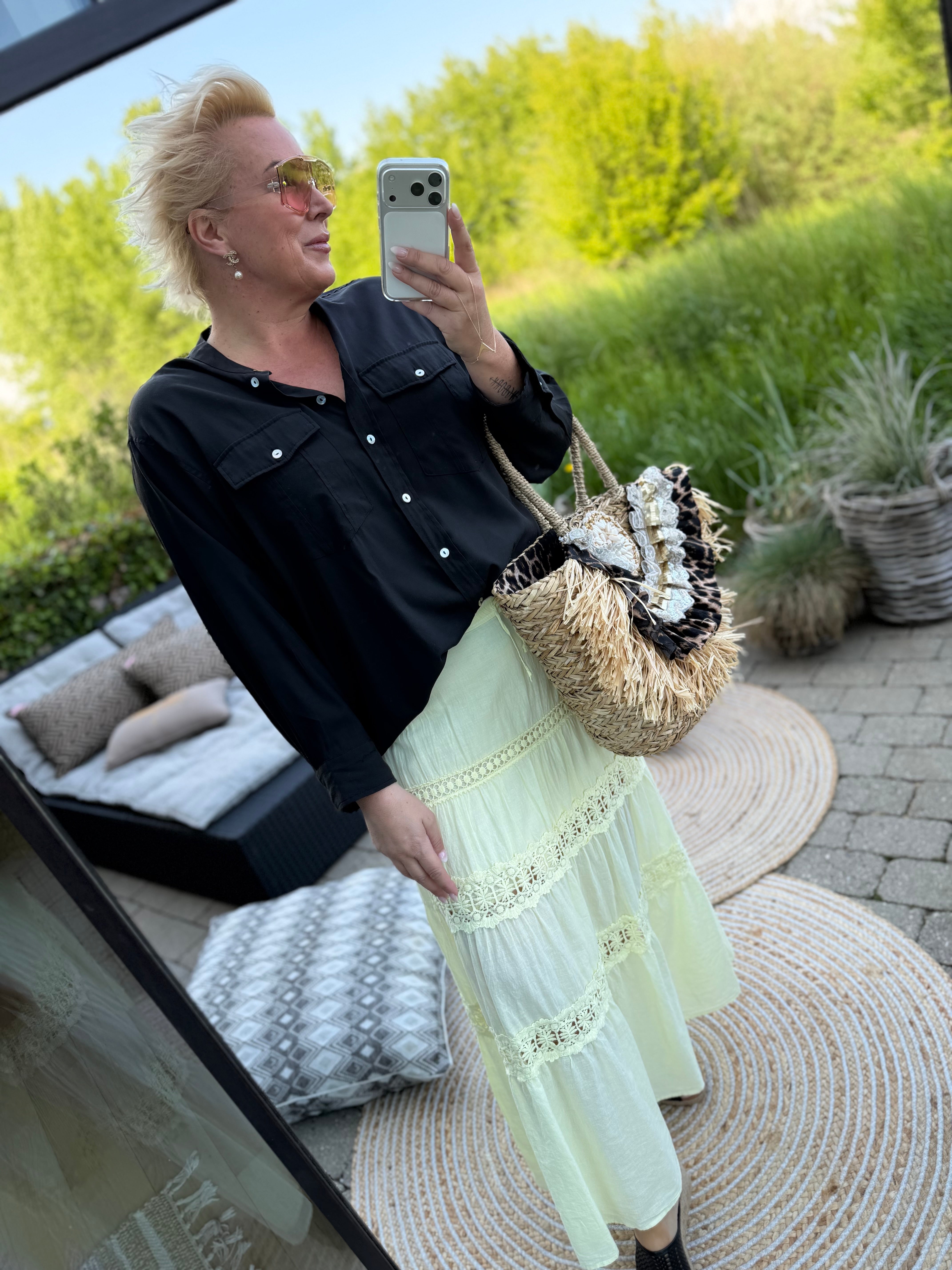 By Engbork Pamela long skirt yellow