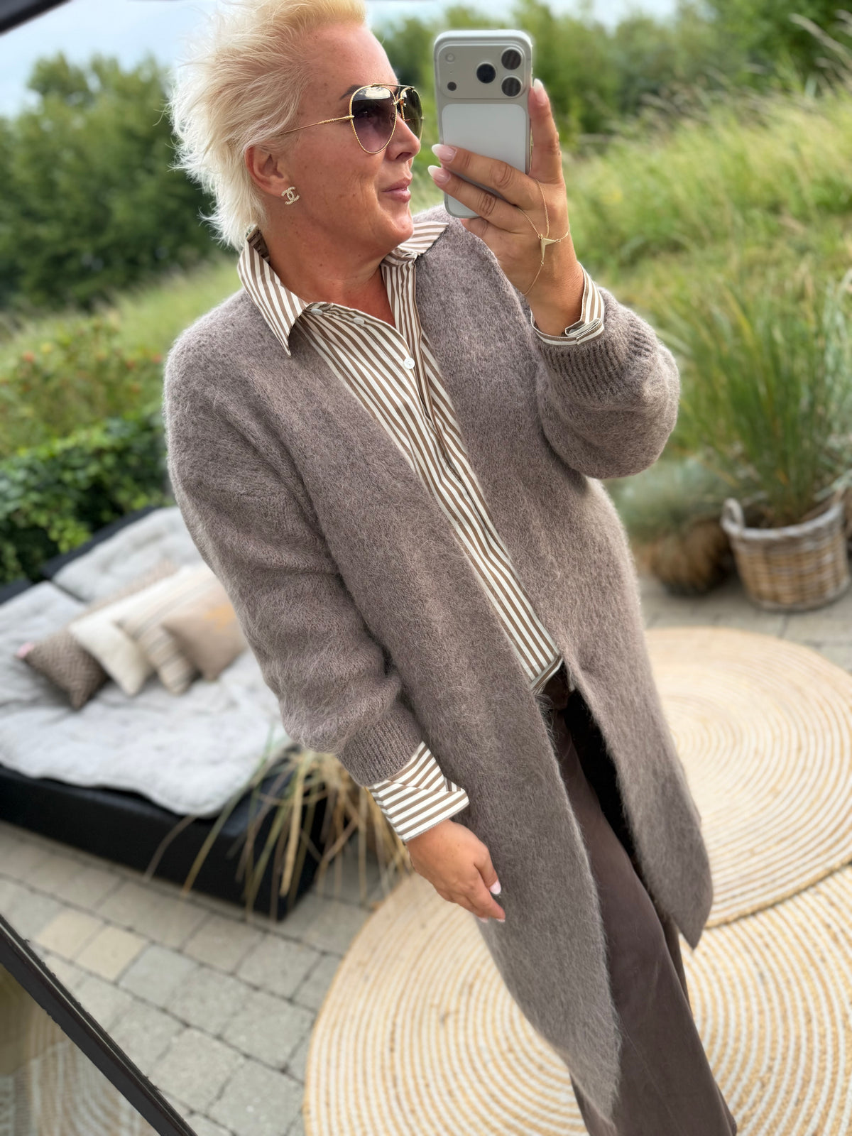 CABANA Living Lucy cardigan 8819 fango