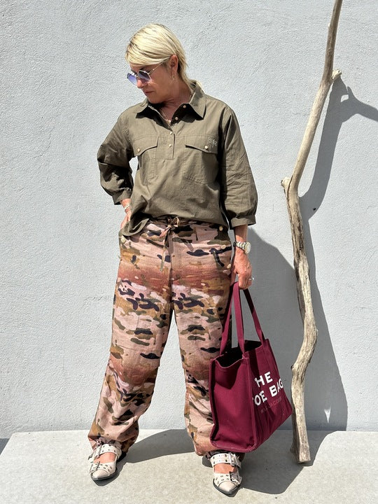 Gaspar 2501313 Oslo skjorte poplin olive