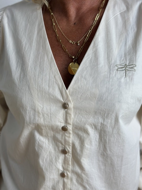 Gaspar 2507304 Valencia poplin shirt off