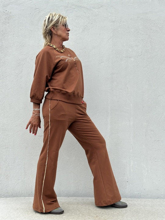 Gaspar 2507920 Samsø sweat pants brown