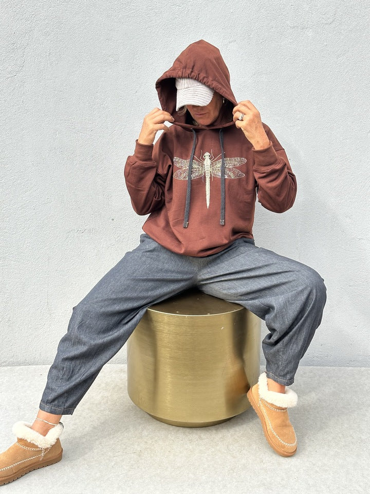 Gaspar 2507311 Haiti hoodie brown