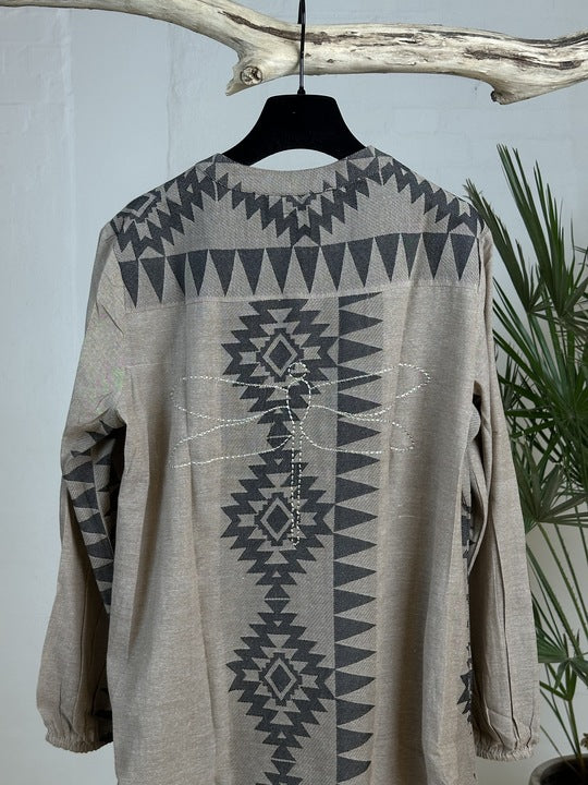 Gaspar 2507700 Luna jacquard kjole dark