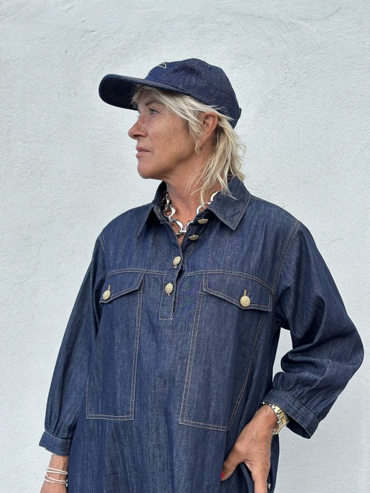 Gaspar 2507720 Rio denim dress dark