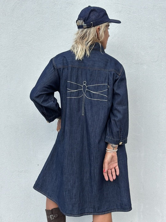 Gaspar 2507720 Rio denim dress dark