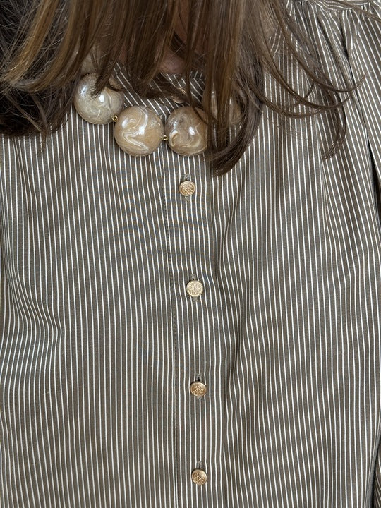 Gaspar 2507723 Luna stripe kjole