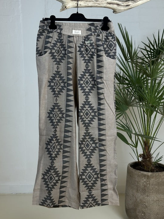 Gaspar 2507900 Honolulu jacquard bukser dark