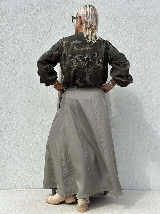 Gaspar 2507903 Seoul skirt teal