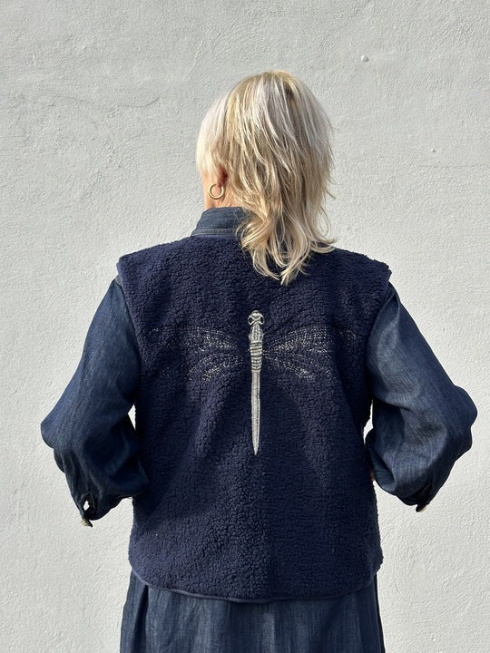 Gaspar 2510301 Duffy waistcoat blue