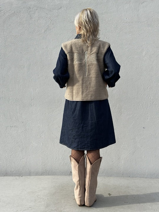 Gaspar 2510301 Duffy waistcoat champagne