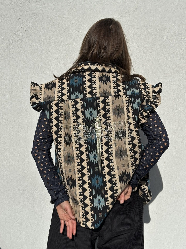 Gaspar 2510314 Toronto waistcoat blue