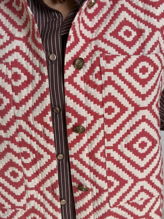 Gaspar 2510314 Toronto waistcoat red