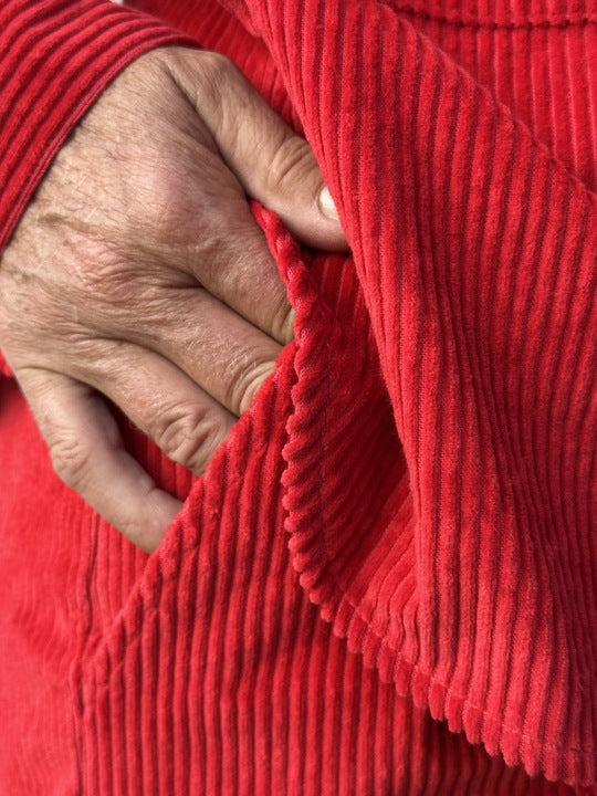 Gaspar 2510325 Malmø skjorte corduroy red