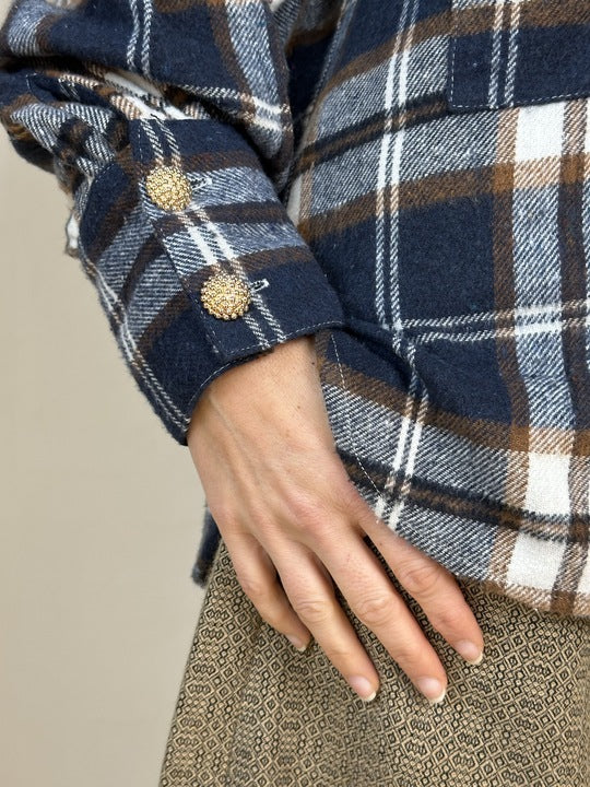 Gaspar 2510327 Malmø check skjorte dark