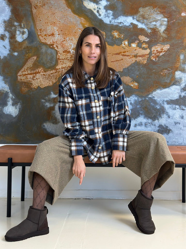 Gaspar 2510327 Malmø check skjorte dark