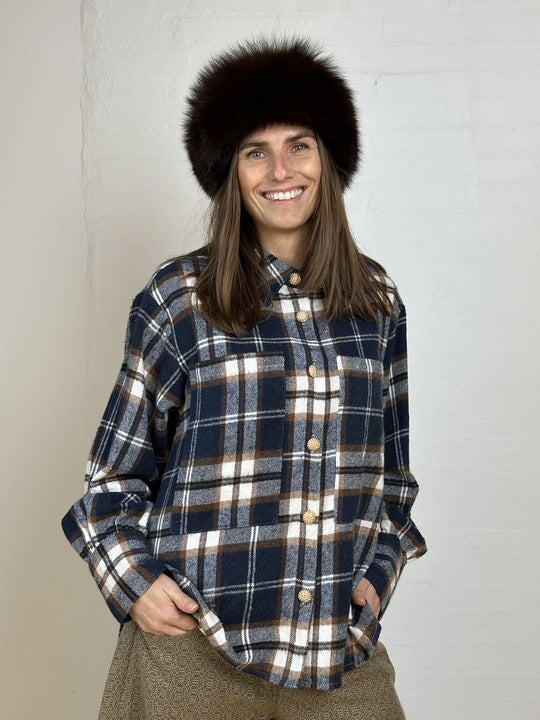 Gaspar 2510327 Malmø check skjorte dark