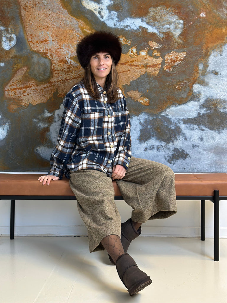 Gaspar 2510327 Malmø check skjorte dark