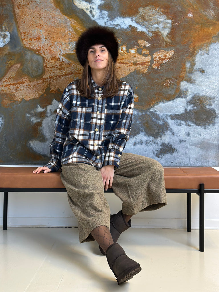 Gaspar 2510327 Malmø check skjorte dark