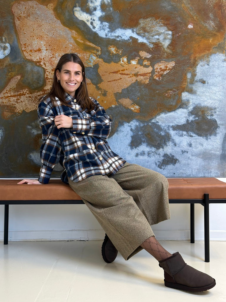 Gaspar 2510327 Malmø check skjorte dark