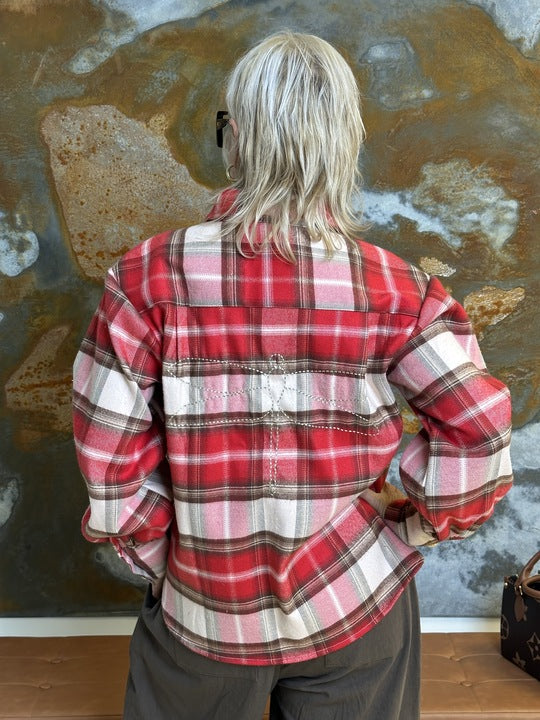 Gaspar 2510331 Malmø skjorte brushed red