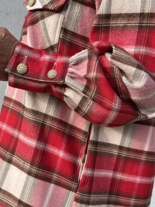 Gaspar 2510333 Aston skjorte brushed red