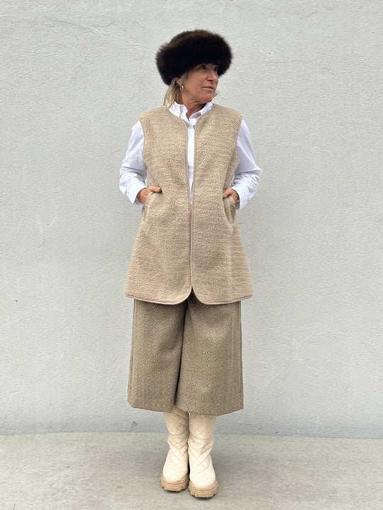 Gaspar 2510336 Duffy LONG waistcoat champagne