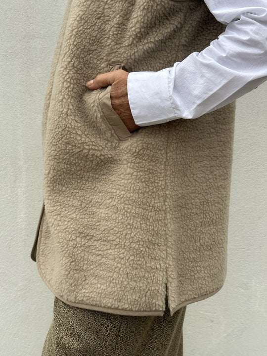 Gaspar 2510336 Duffy LONG waistcoat champagne