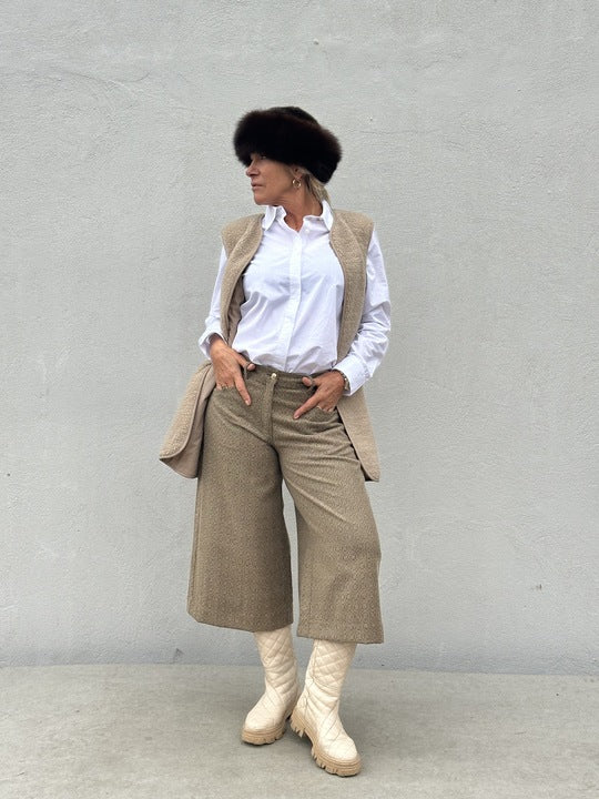 Gaspar 2510336 Duffy LONG waistcoat champagne