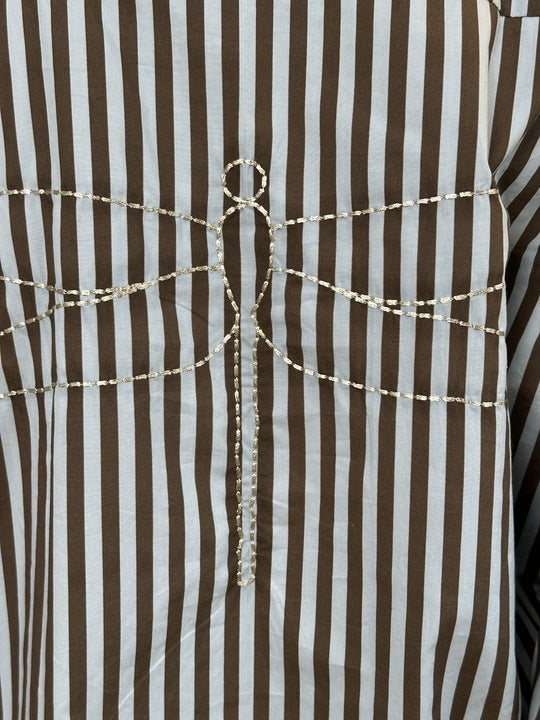 Gaspar 251338 Læsø stripe skjorte brown