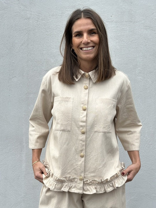 Gaspar 2510339 Vigo canvas shirt beige