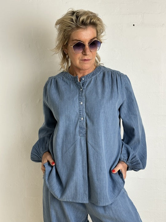 Gaspar 2510343 Læsø denim shirt blue
