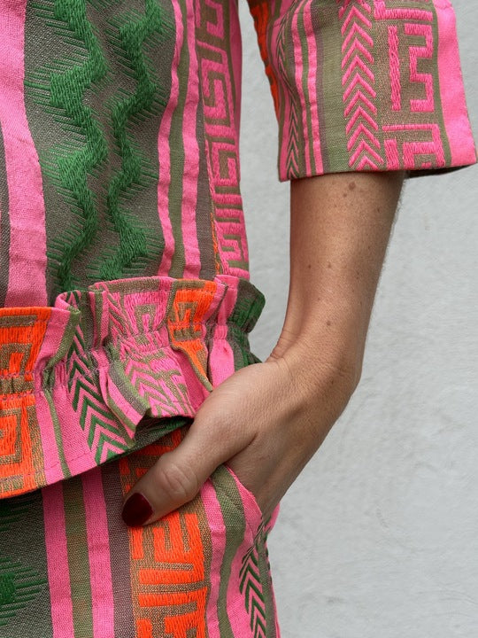 Gaspar 2510346 Vigo jacquard pink