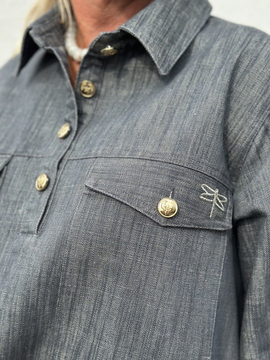 Gaspar 2510703 Rio dress raw denim