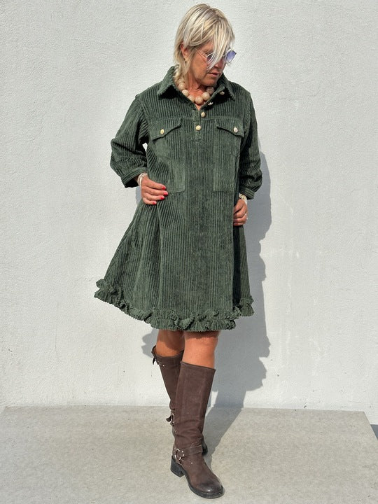 Gaspar 2510704 Rio corduroy kjole bottle