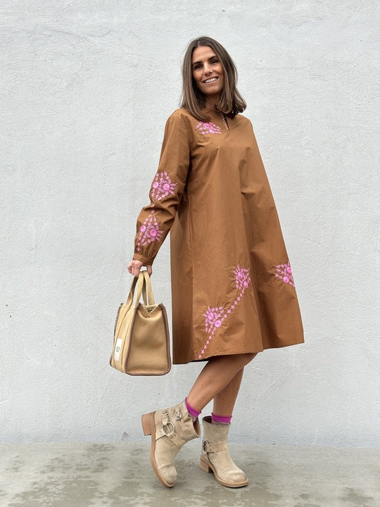 Gaspar 2510710 Berlin dress nougat