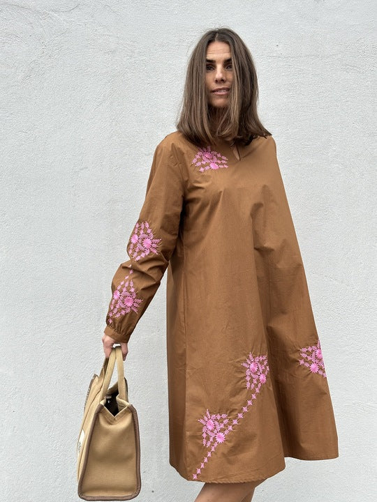 Gaspar 2510710 Berlin dress nougat