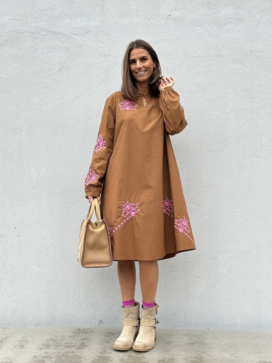 Gaspar 2510710 Berlin dress nougat