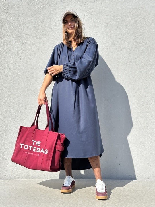 Gaspar 2510714 Love dress tencel dark