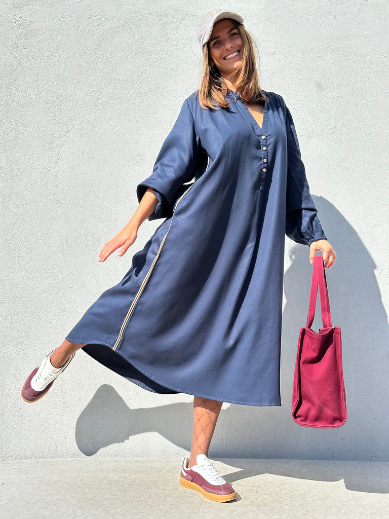 Gaspar 2510714 Love dress tencel dark