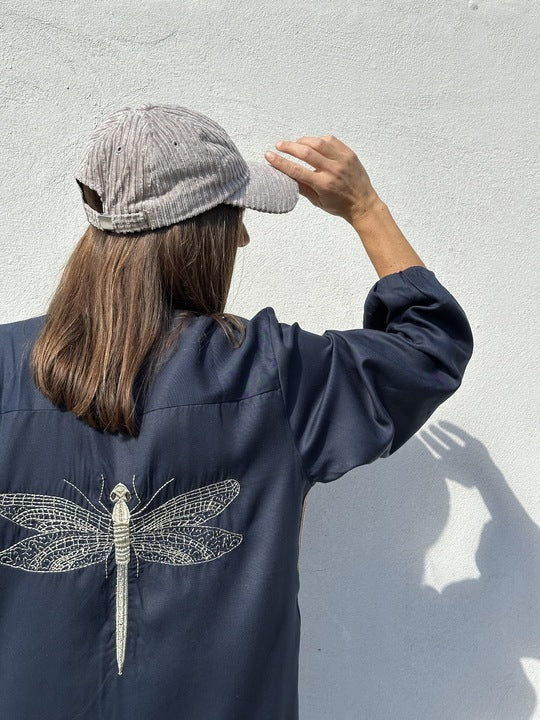 Gaspar 2510714 Love dress tencel dark