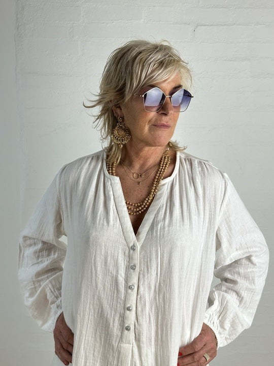 Gaspar 2510719 Miami kaftan white