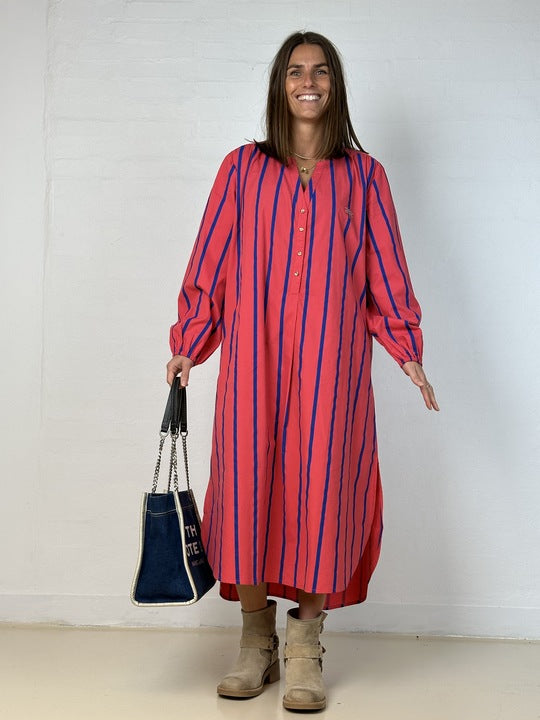 Gaspar 2510720 Miami stripe kaftan pink